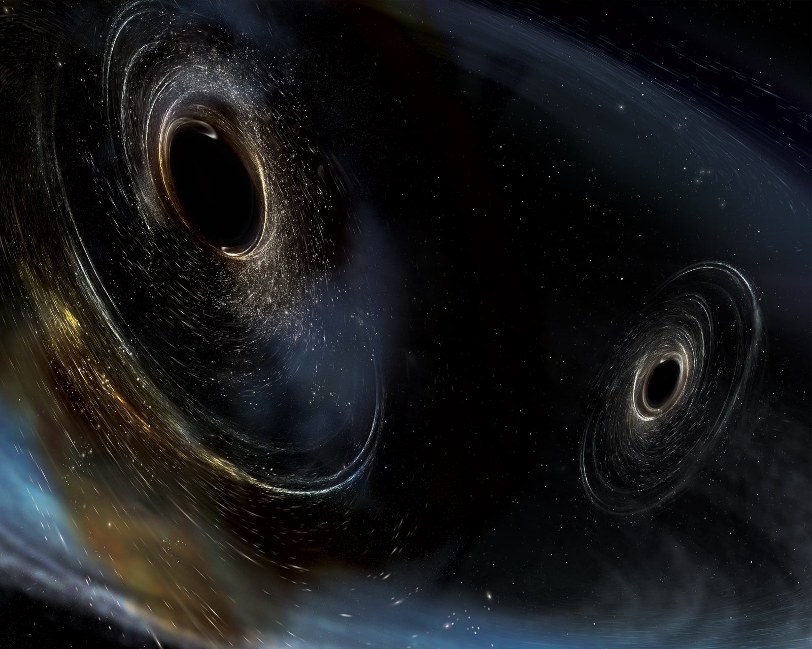 black holes collide