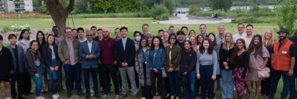 Photo of Mentorship EDGE participants at a networking event in summer 2023