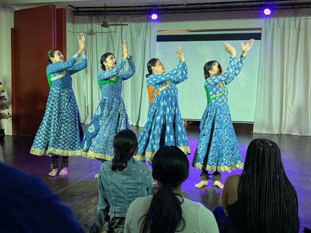 Dancers on a stage