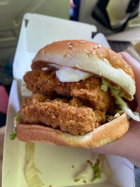 McVeggie burger at McDonald's