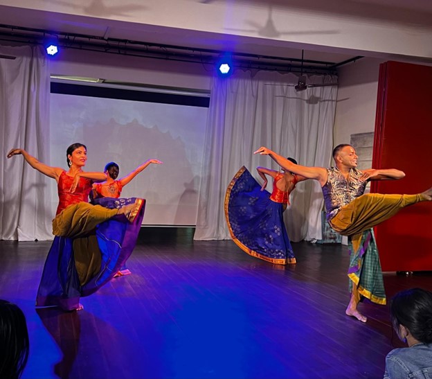 Dancers on a stage