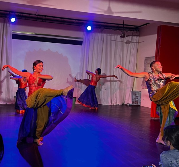 Dancers on a stage