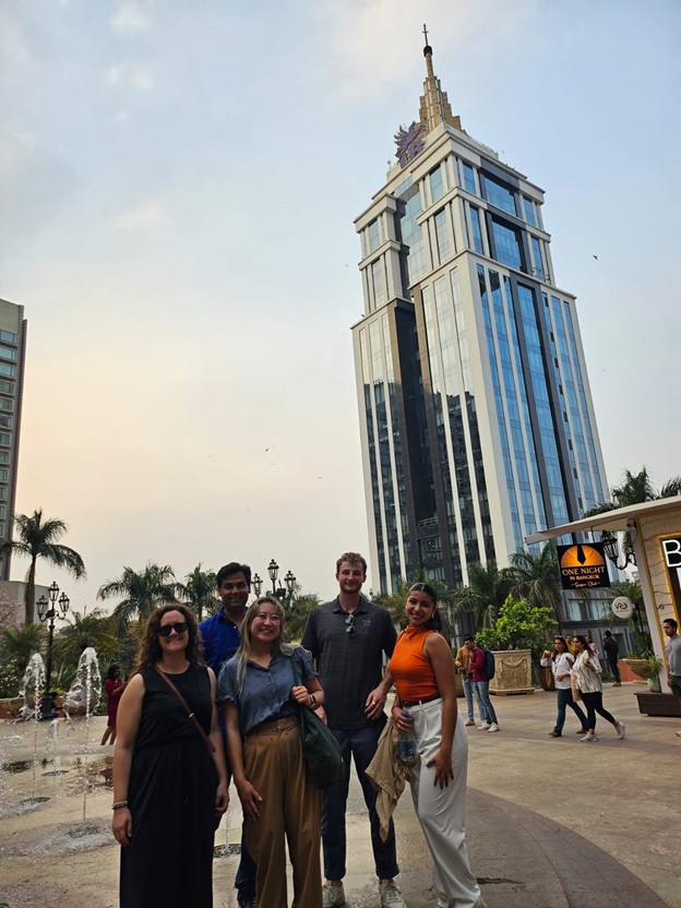 Students pose on the trip