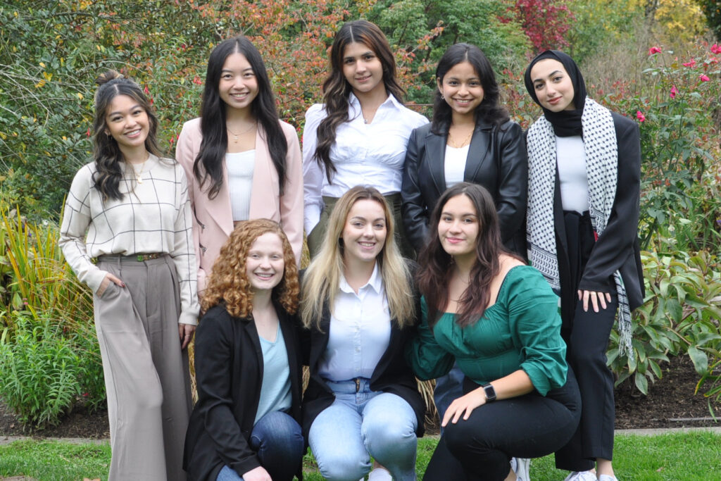 The officer team of the Women in Business club