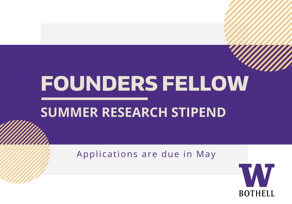 Founders Fellow - summer research stipend