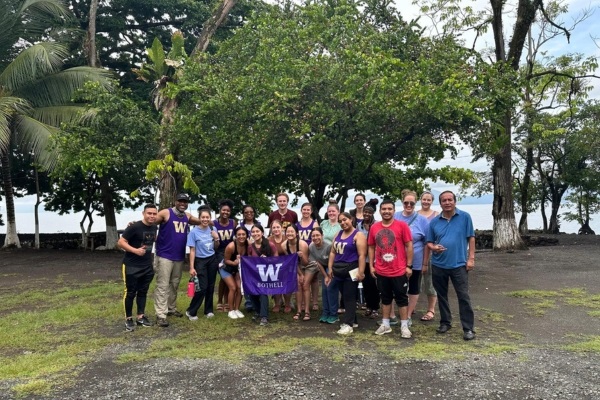 Student team poses in Guatemala