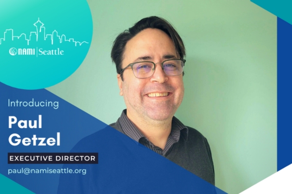 portrait of Paul Getzel, the new executive director of NAMI Seattle