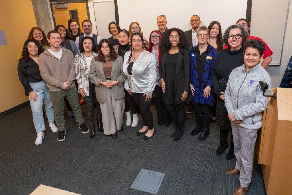 Group picture of Master of Arts in Policy Studies program students and mentors
