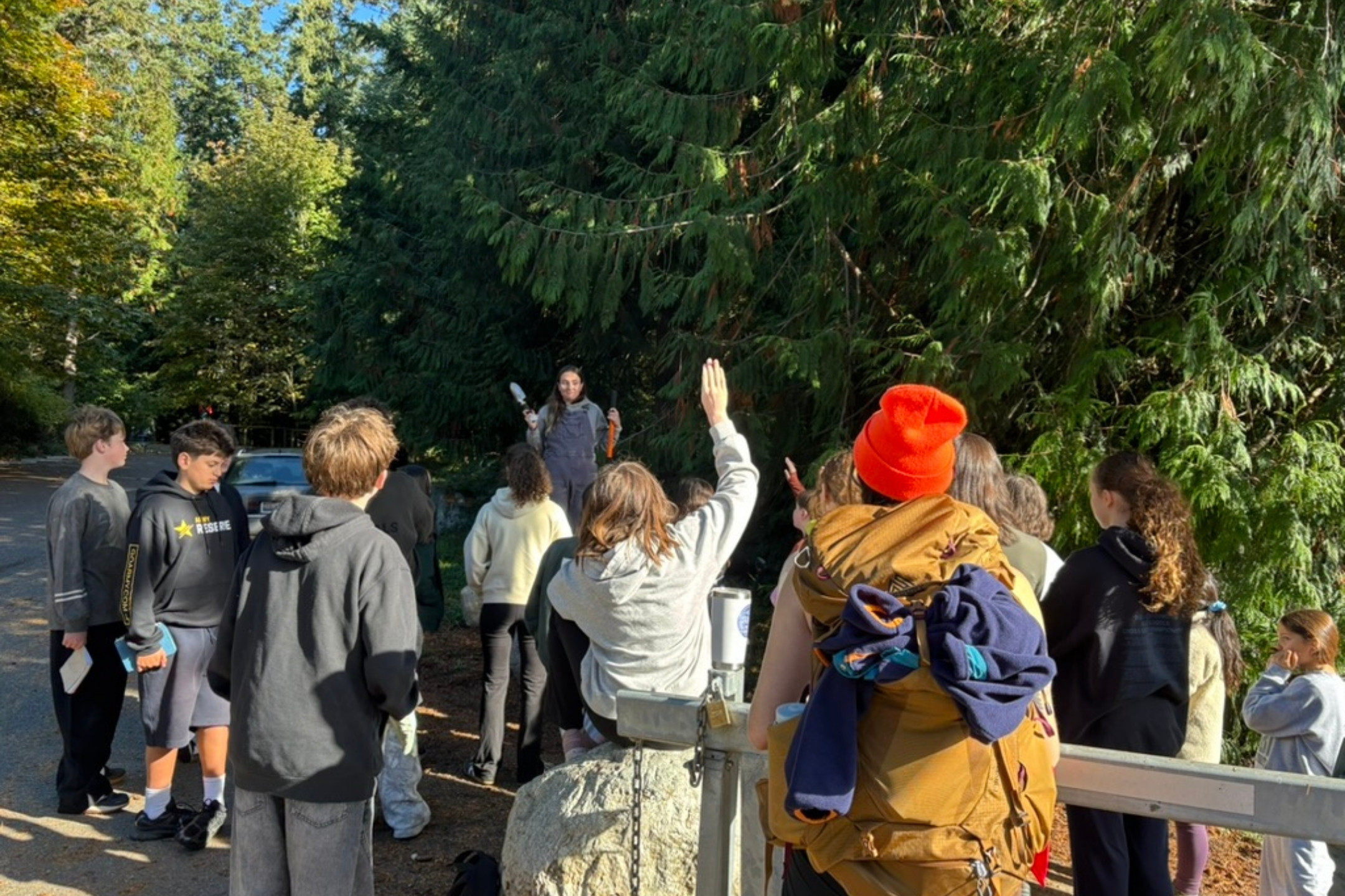 Finn Hill middle schoolers tackle invasive blackberry at Saint Edward ...