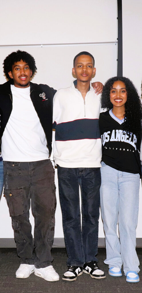 Photo of Yabsera, Eskndr and Koket together.
Koket Gebiremichael, Nursing
Yabsera Legesse, Law, Economics & Public Policy
Eskndr Tadesse, Business Administration