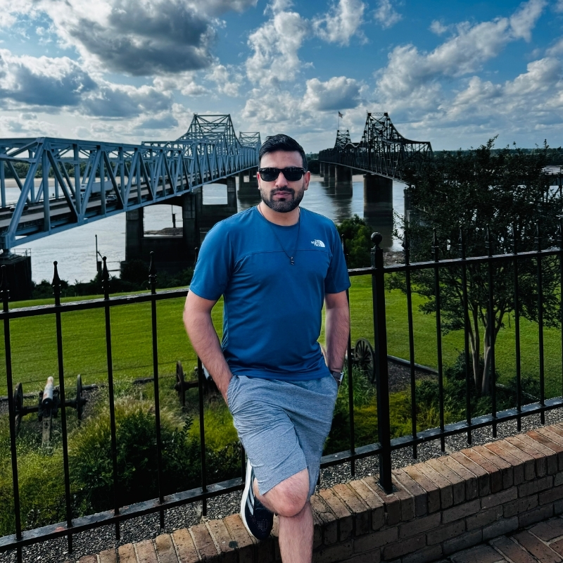 Sharjeel by the Mississippi