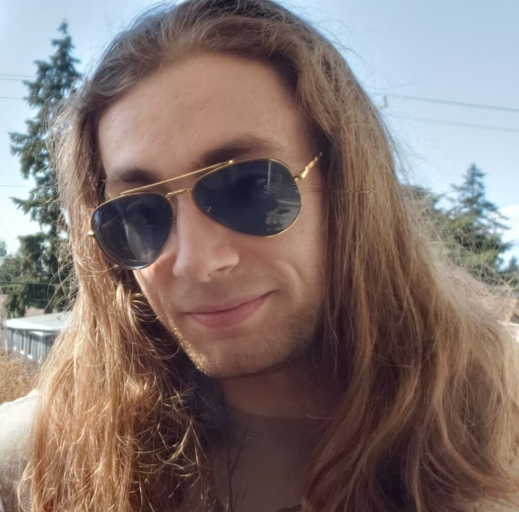 Henry smiles at the camera