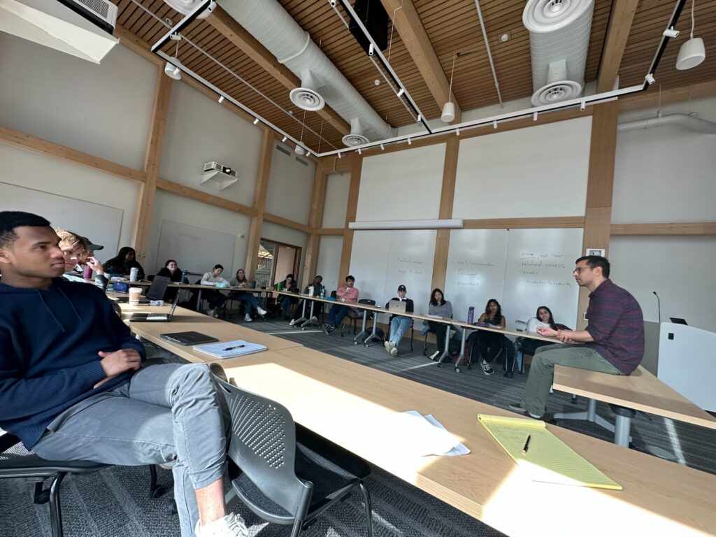 A classroom presentation