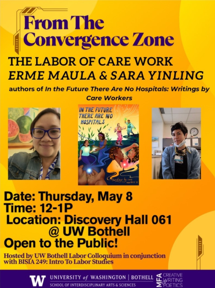 Event poster for "From the Convergence Zone," scheduled on May 8, 2025. The caption includes a link to event details.