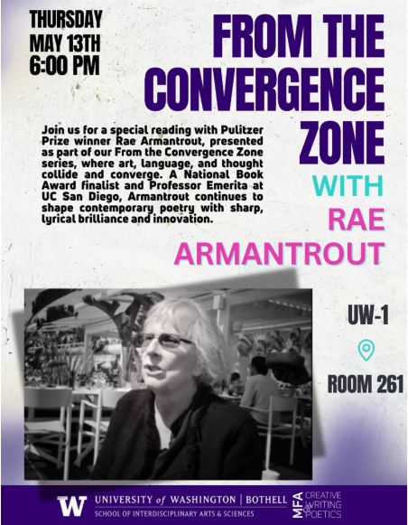Event poster for "From the Convergence Zone," scheduled on May 13, 2025. The caption includes a link to event details.