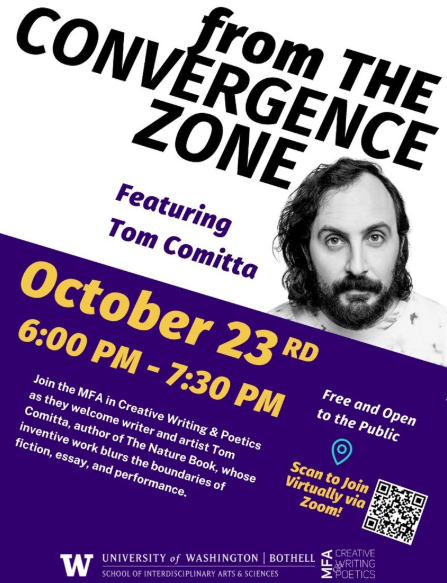 Event poster for "From the Convergence Zone," scheduled on October 23, 2025. The caption includes a link to event details.
