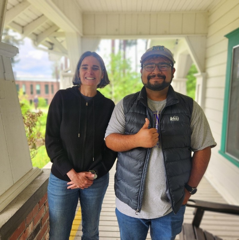 Dr. Lambert with Cisco Jimenez