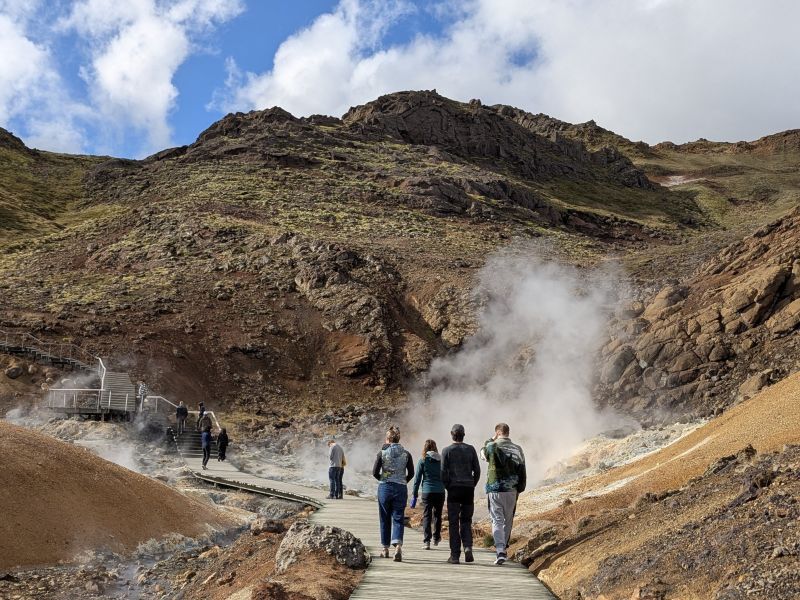 Geothermal Area in Haukadalur Valley