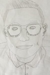 Drawing of Christian Anderson
