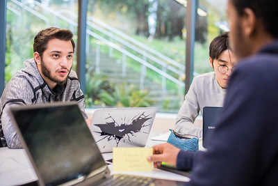 Students studying together at school (placeholder)