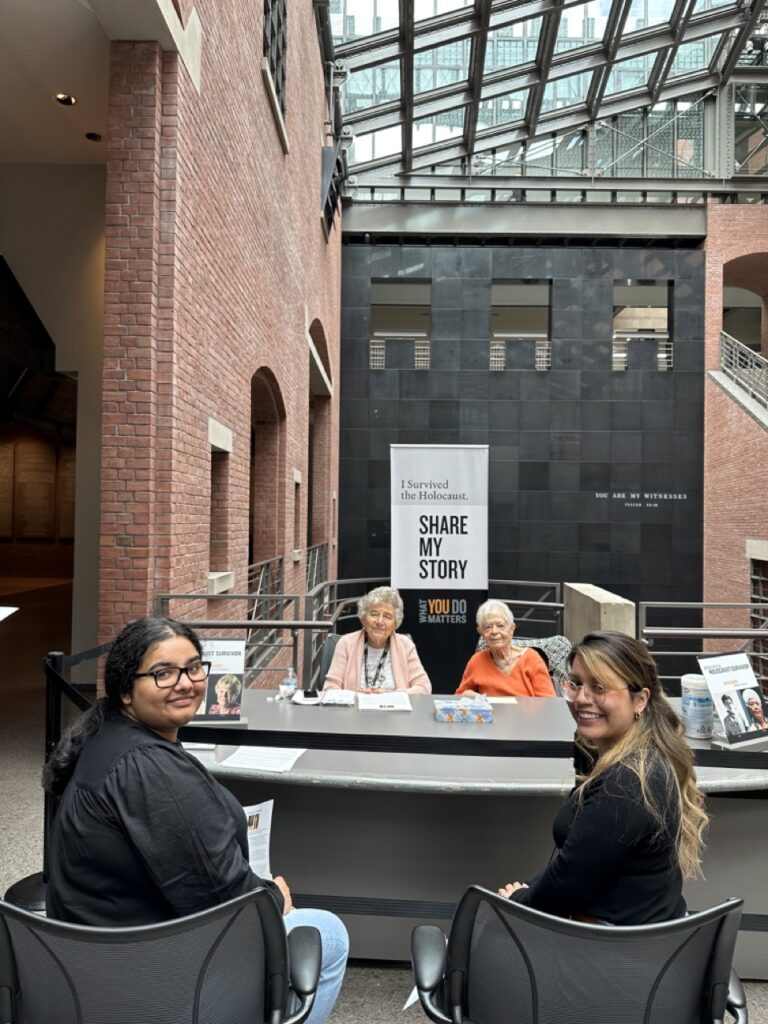 A group of people at a table.