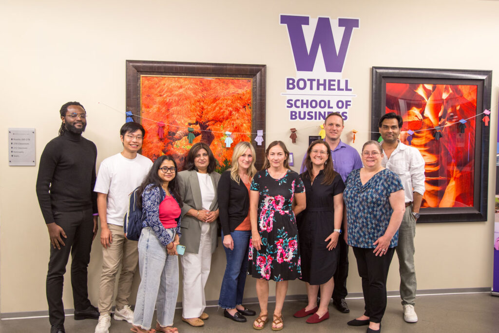 A group of people pose for a photo.