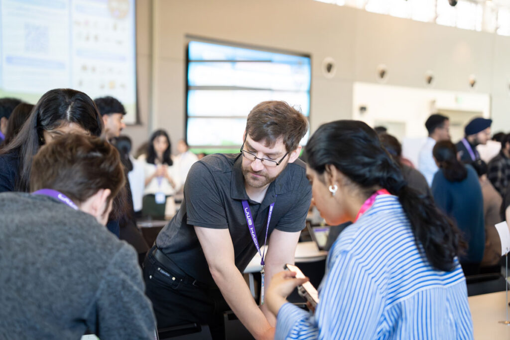 A group of people at an event.