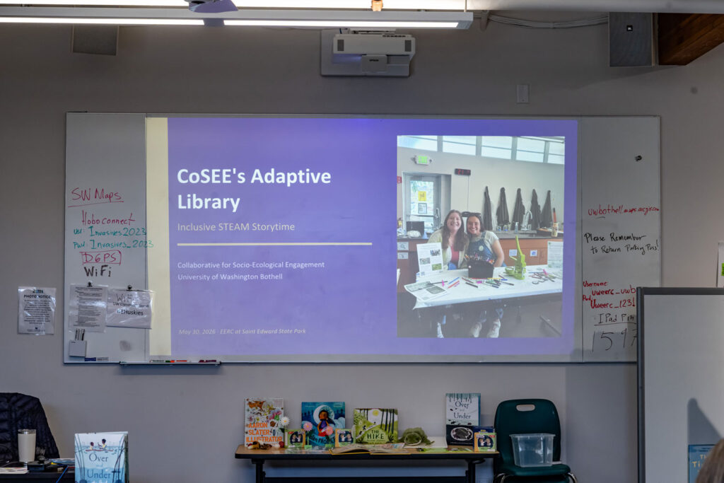 A powerpoint slide that reads "CoSEE's Adaptive Library."