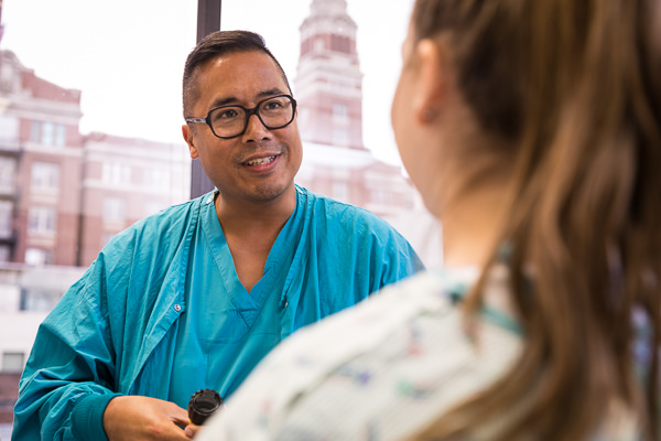 nurses in conversation