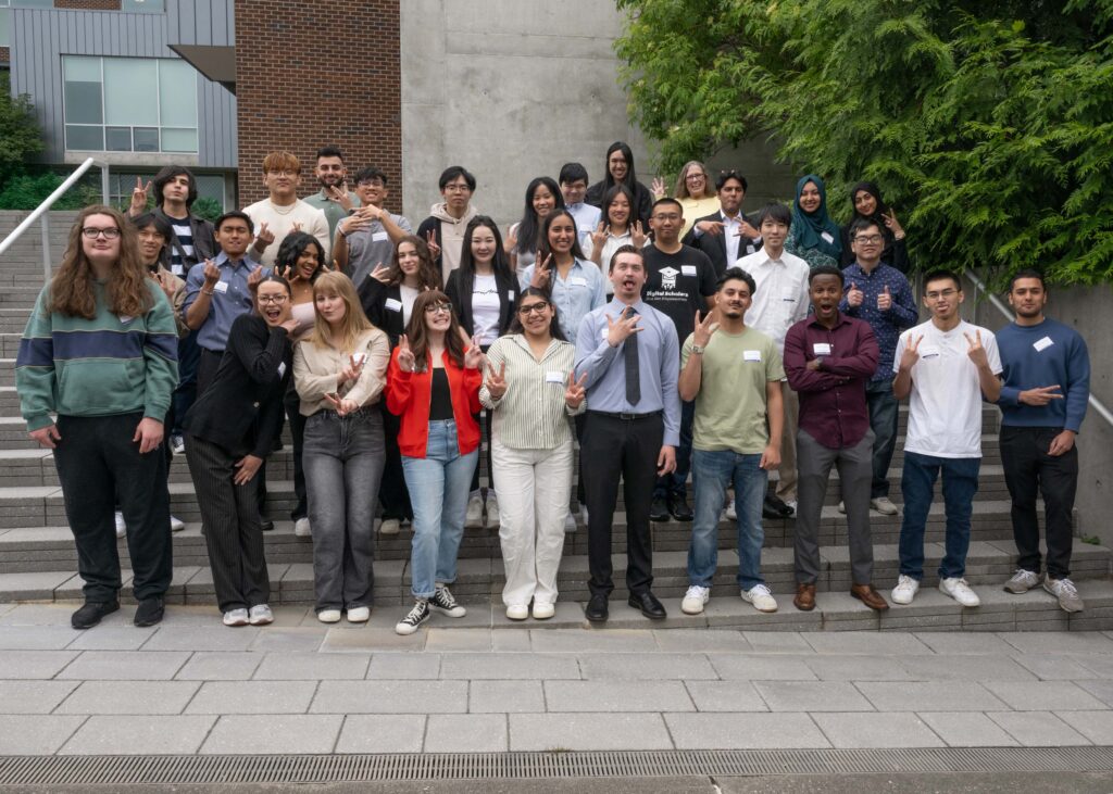 Group of students, faculty and community from the STEM Symposium
