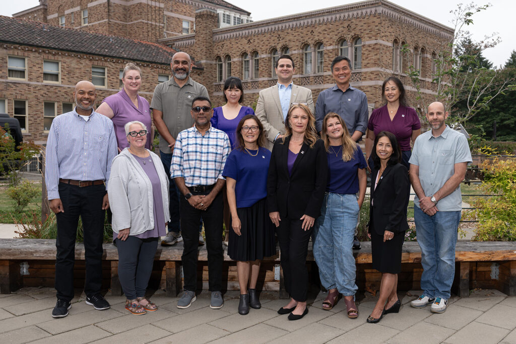 STEM Advisory Board together outside at the EERC.