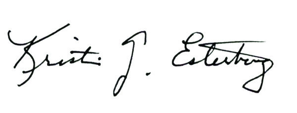 Kristin Esterberg's signature