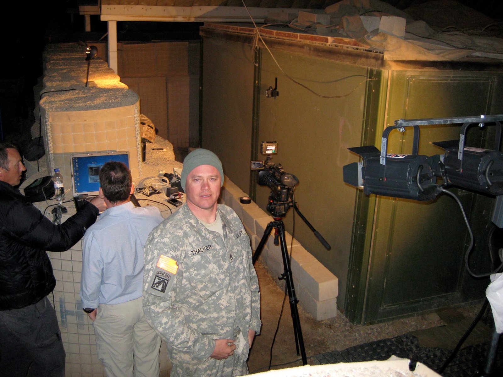 Capt. Hacker on duty in Iraq