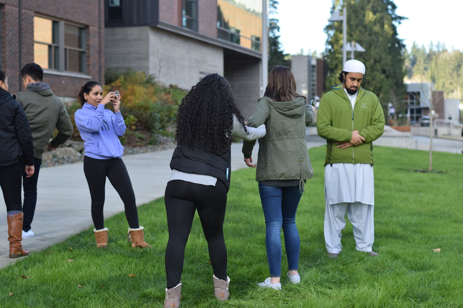 students rehearsing video