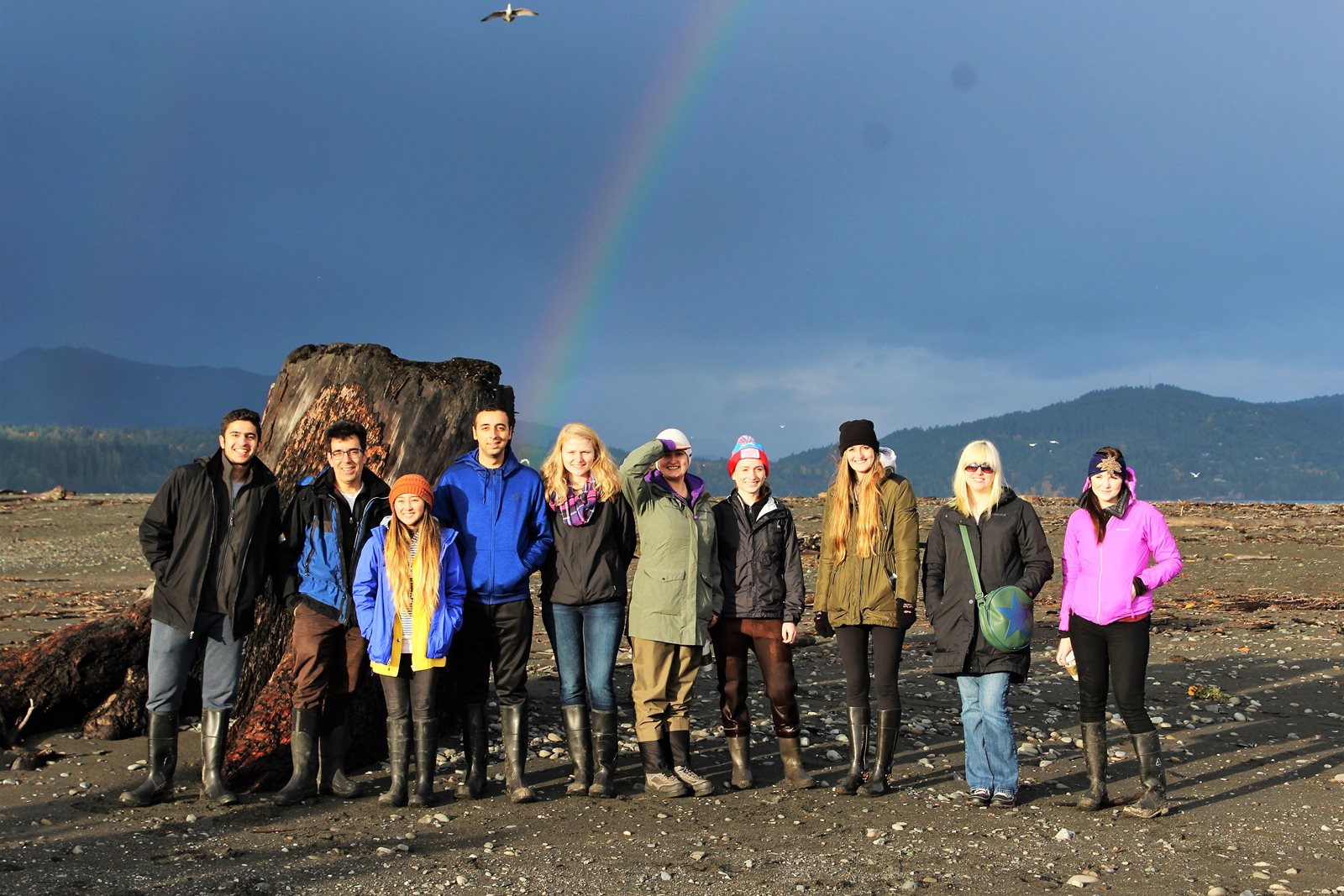 Class on the Elwha estuary