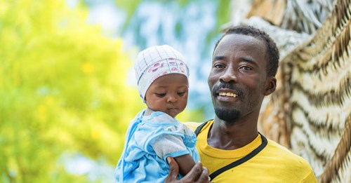 Man holding child