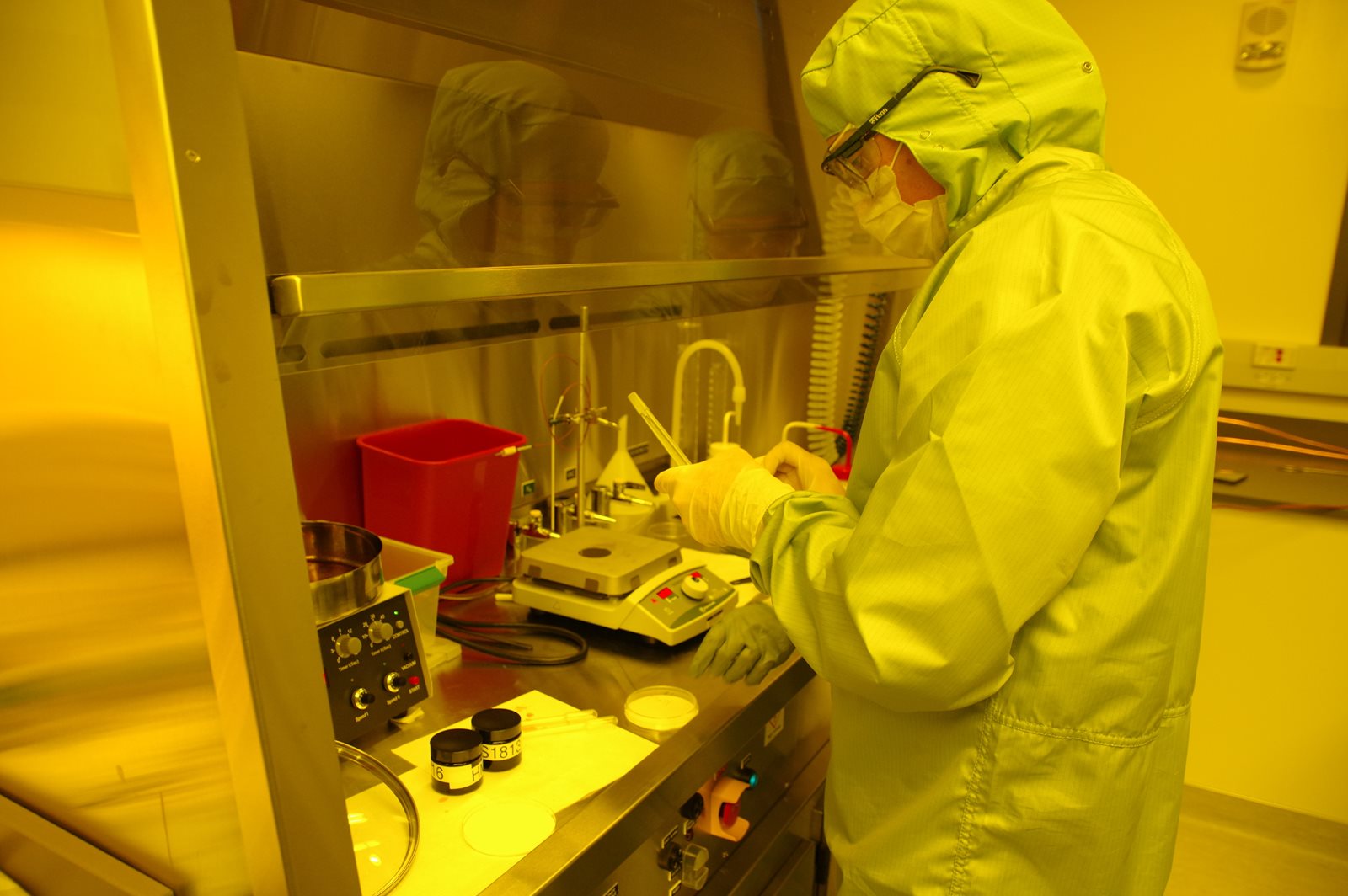 Working in clean room