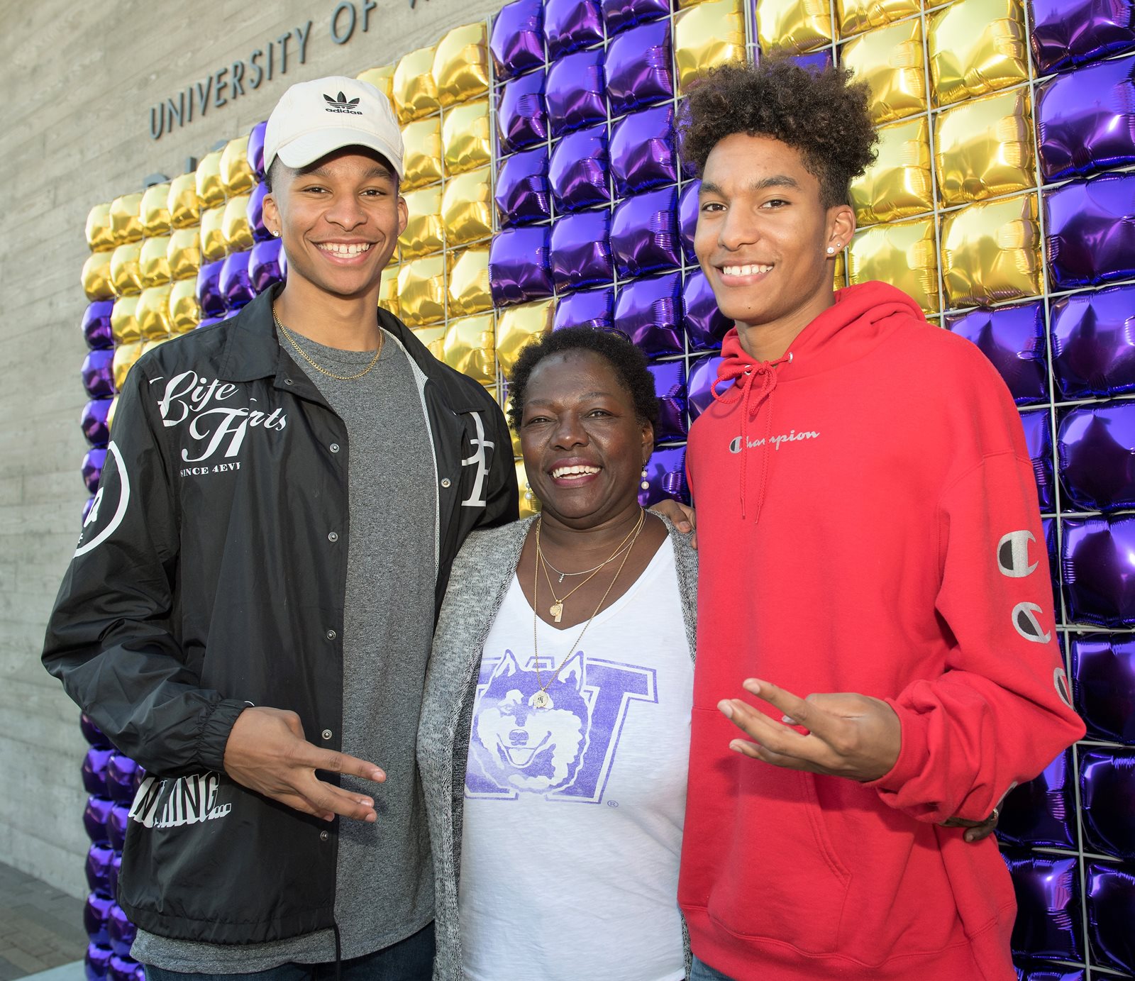 Ian, mother Kim, and new student Sean Kirk.