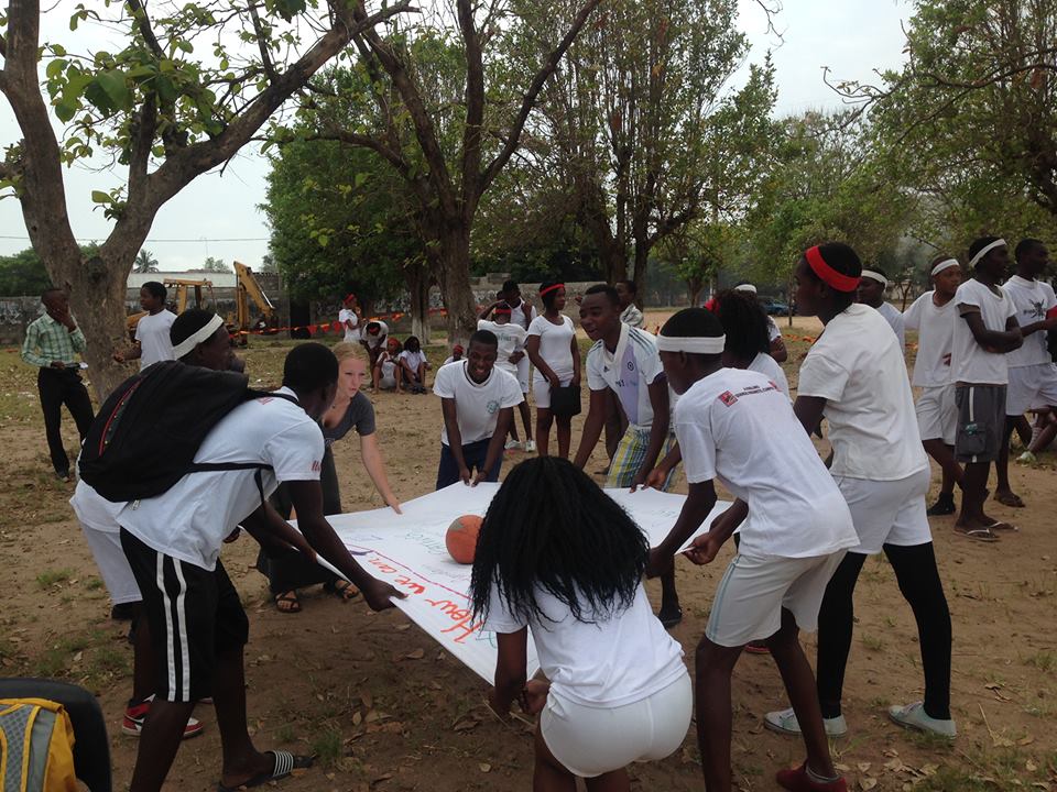 Anti-malaria group activity in Manhica, Mozambique