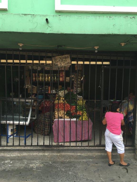 In the city: Storefront in Guatemala